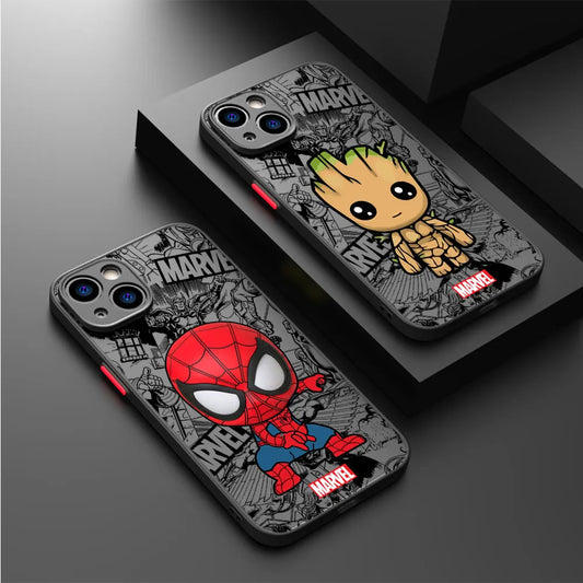Marvel Chibi Superhero iPhone Cases