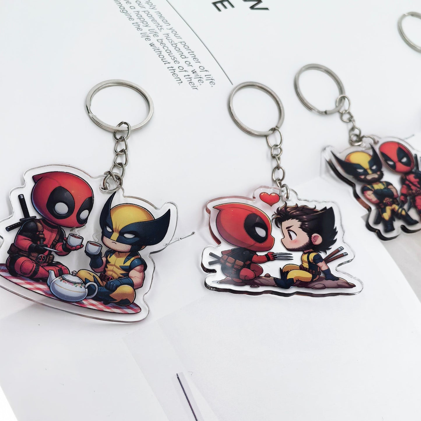 Deadpool & Wolverine Key Chains