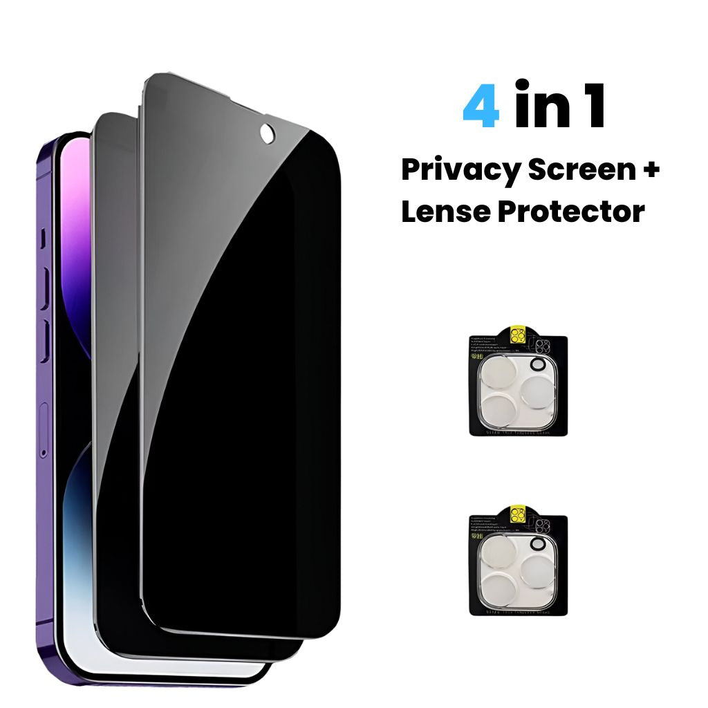 ShieldBundle™ – Privacy Screen + Lens Protector Set