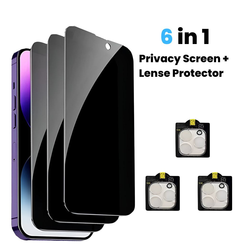 ShieldBundle™ – Privacy Screen + Lens Protector Set