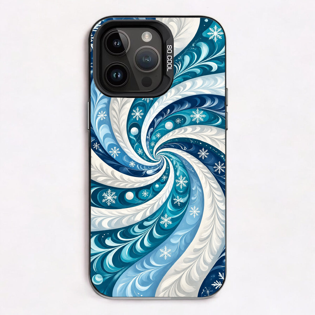 Christmas Swirls Fresh Mint — Lux Cool Case