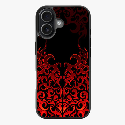 Crimson Gothic Filigree — Lux Clarity Case