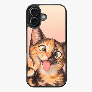 Crossed Kitty Selfie - Lux Clarity Cases