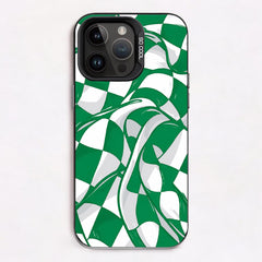 Emerald draped checkboard
