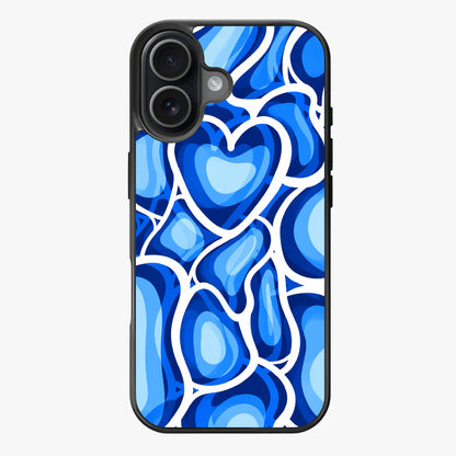 Frost Crush Warped Hearts — Lux Clarity Case