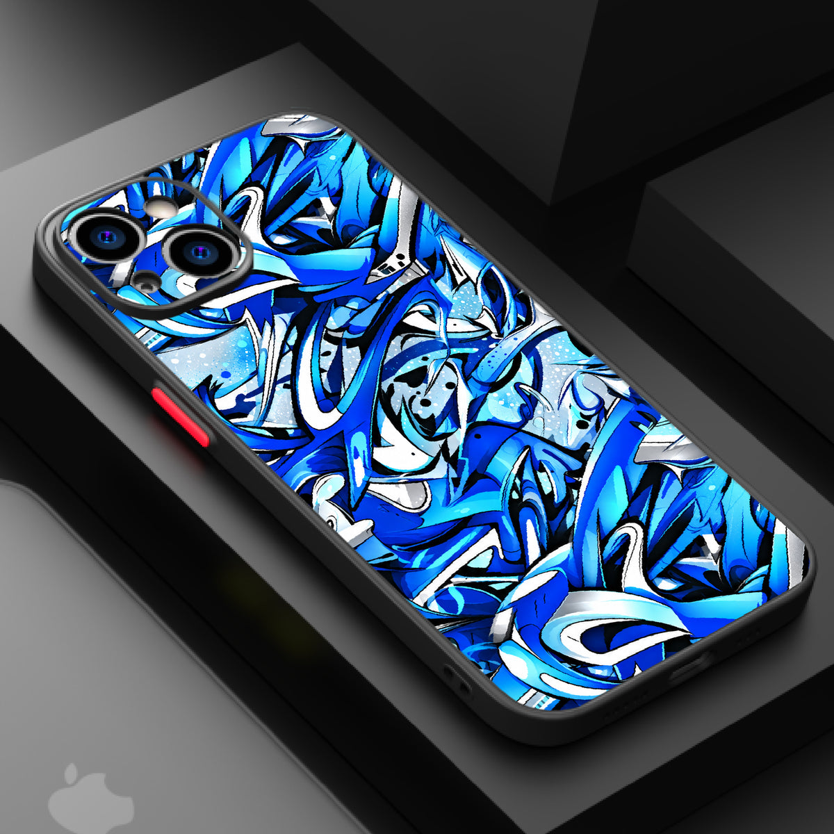 Glacial blue Intwinded Graffiti — Matte Lux Case