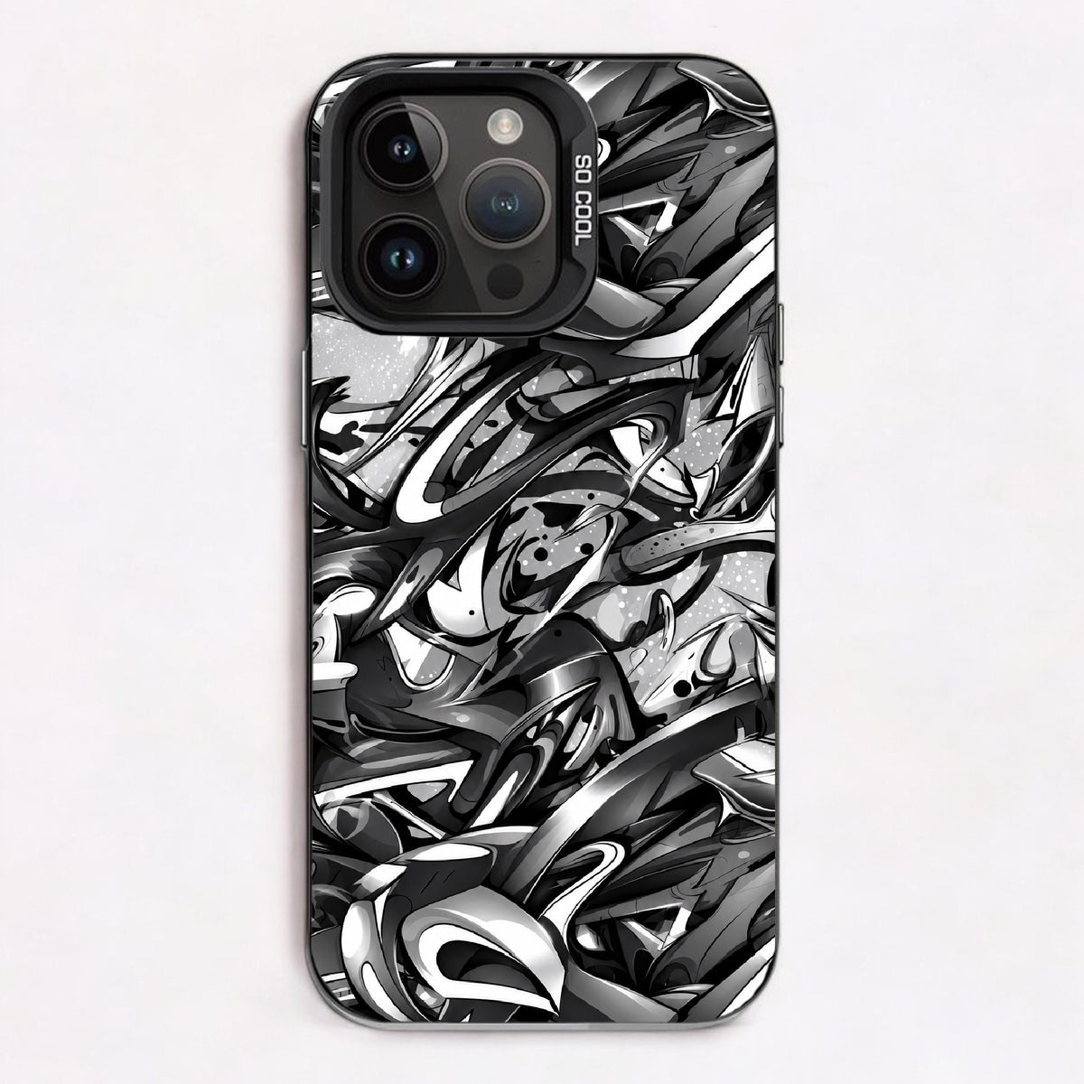 Graphite chrome Intwinded Graffiti — Lux Cool Case
