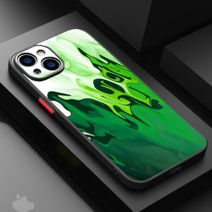 Green Flame - Matte Lux Cases