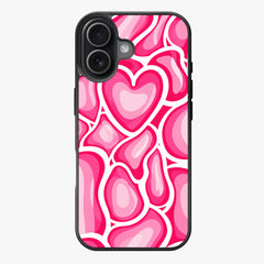 Hot Pink Hearts Warped Hearts