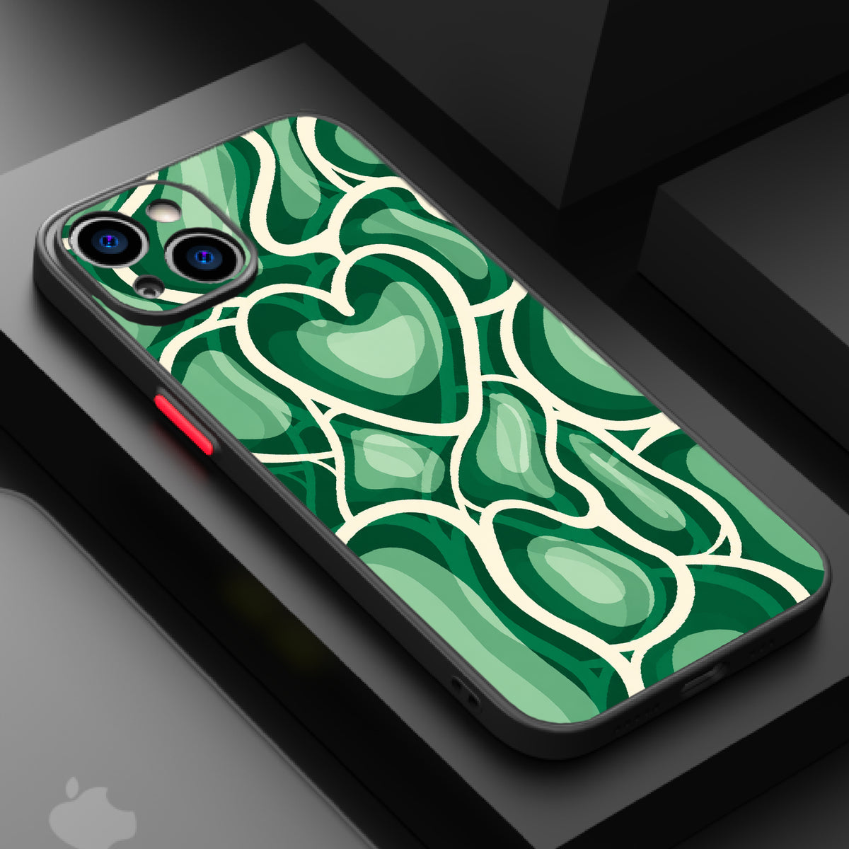 Jade Daydream Warped Hearts — Matte Lux Case