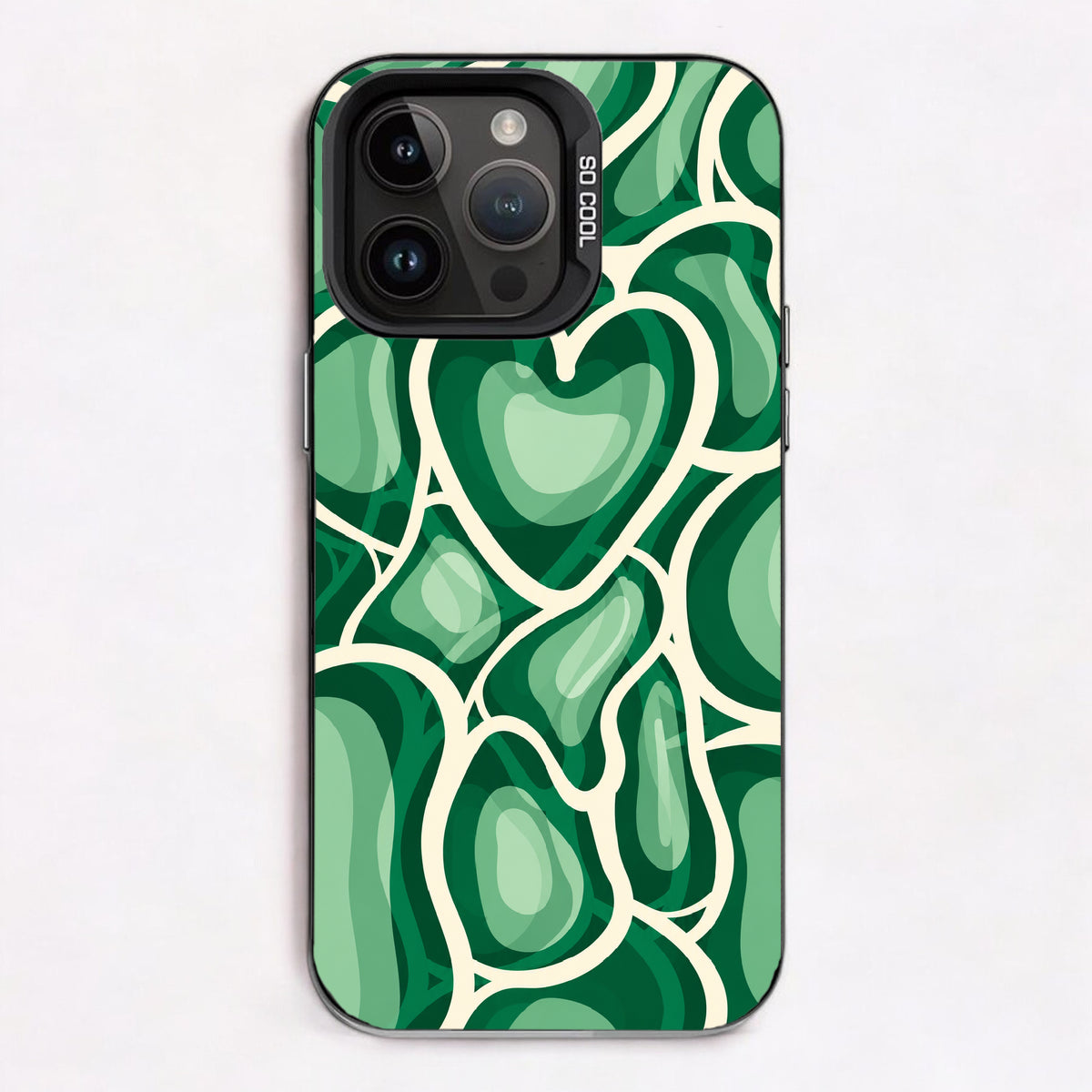 Jade Daydream Warped Hearts — Lux Cool Case