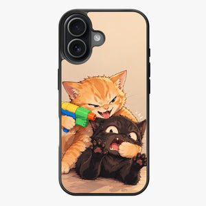 Kitty Water Fight - Lux Clarity Cases