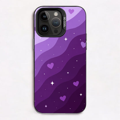 Lavender hearts and waves — Lux Cool Case