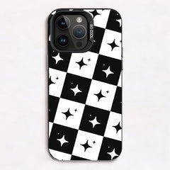 Monochrome Starry Checkerboard
