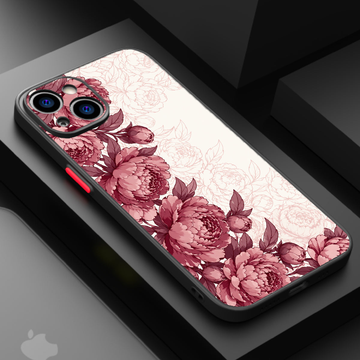 Peony Burgundy — Matte Lux Case