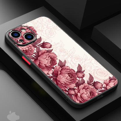 Peony Burgundy — Matte Lux Case