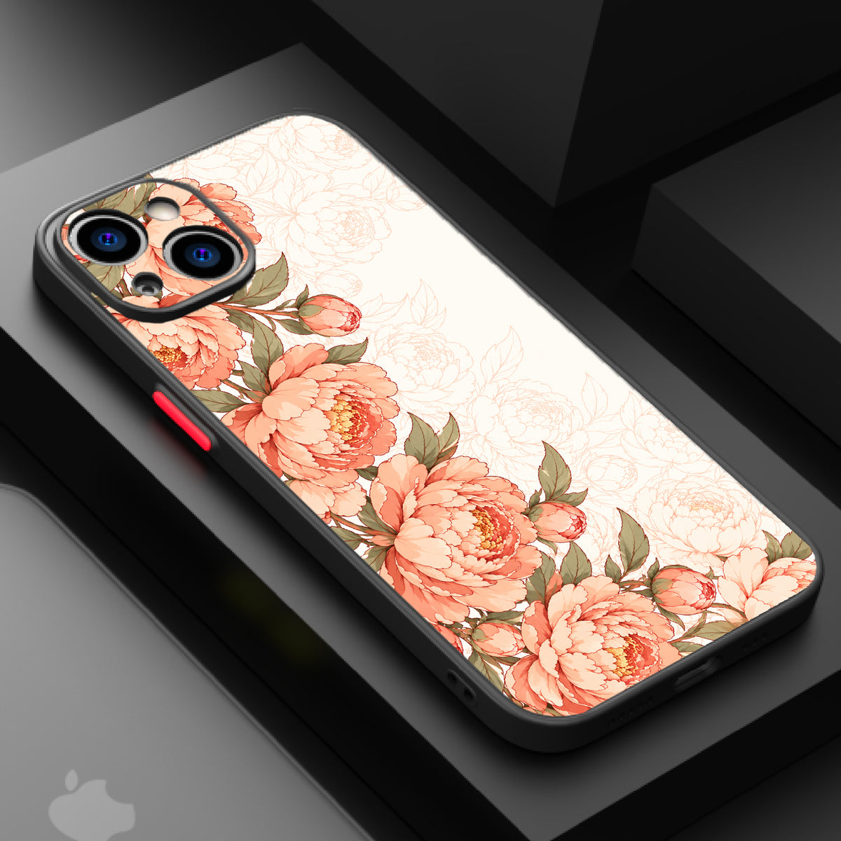Peony Peach — Matte Lux Case