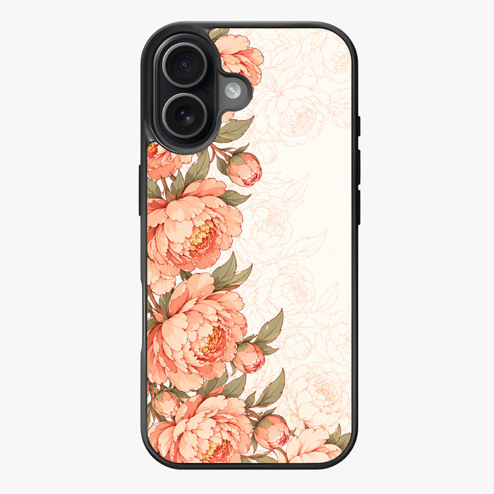 Faded Peonies - Lux Clarity Cases