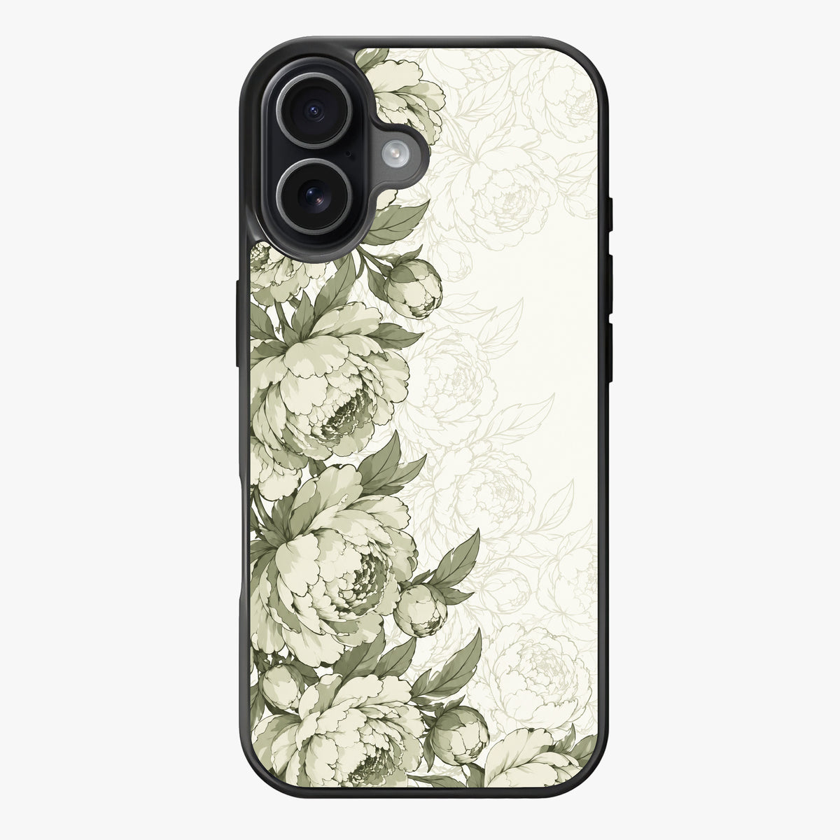 Peony Sage — Lux Clarity Case