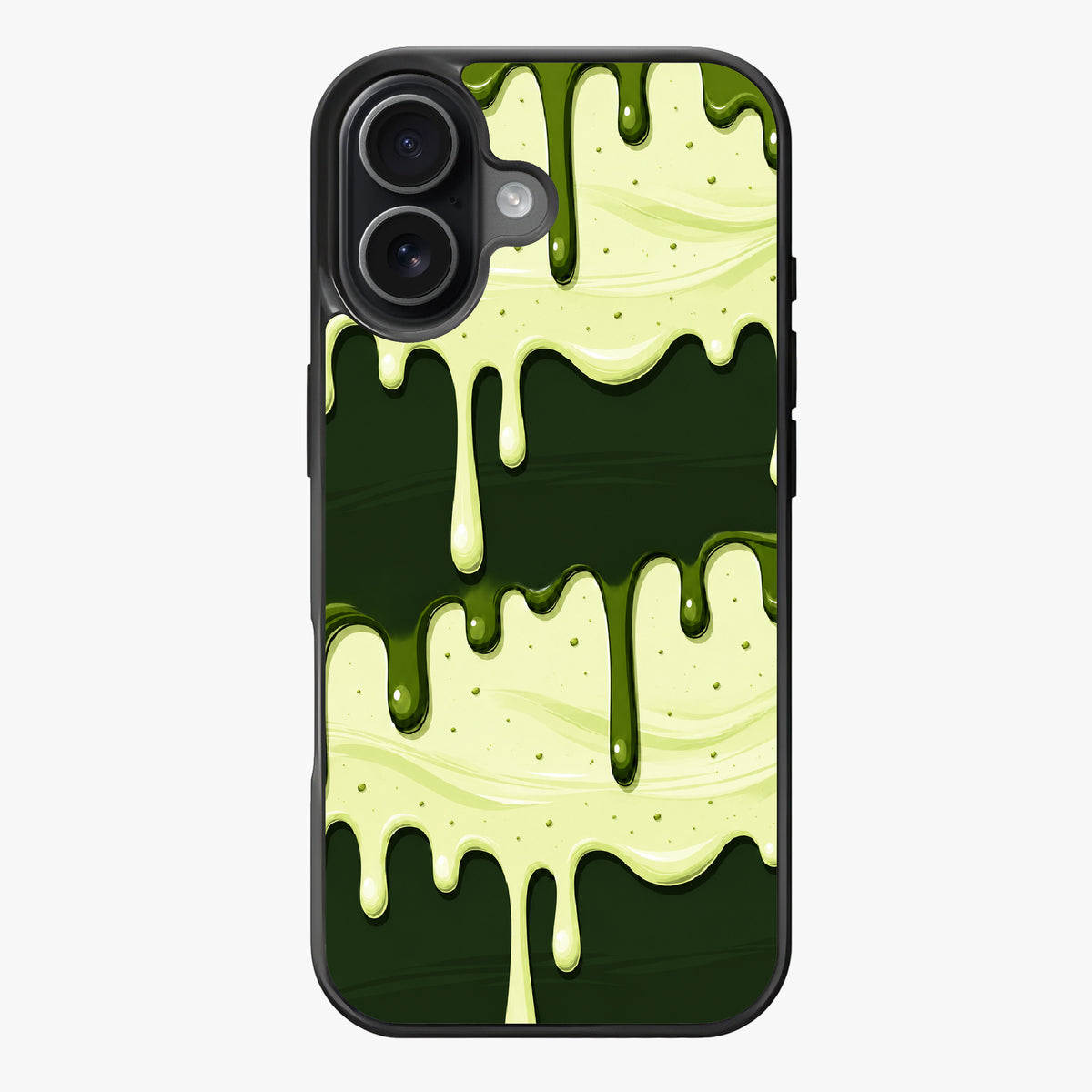 Pistachio Cream Drip Cascade — Lux Clarity Case