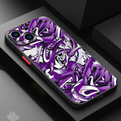 Purple Mess Intwinded Graffiti — Matte Lux Case