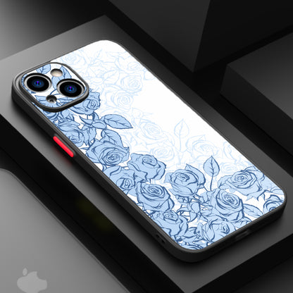 Roses Blue — Matte Lux Case
