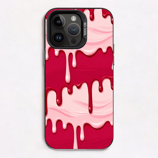 Strawberry swirl Drip Cascade — Lux Cool Case