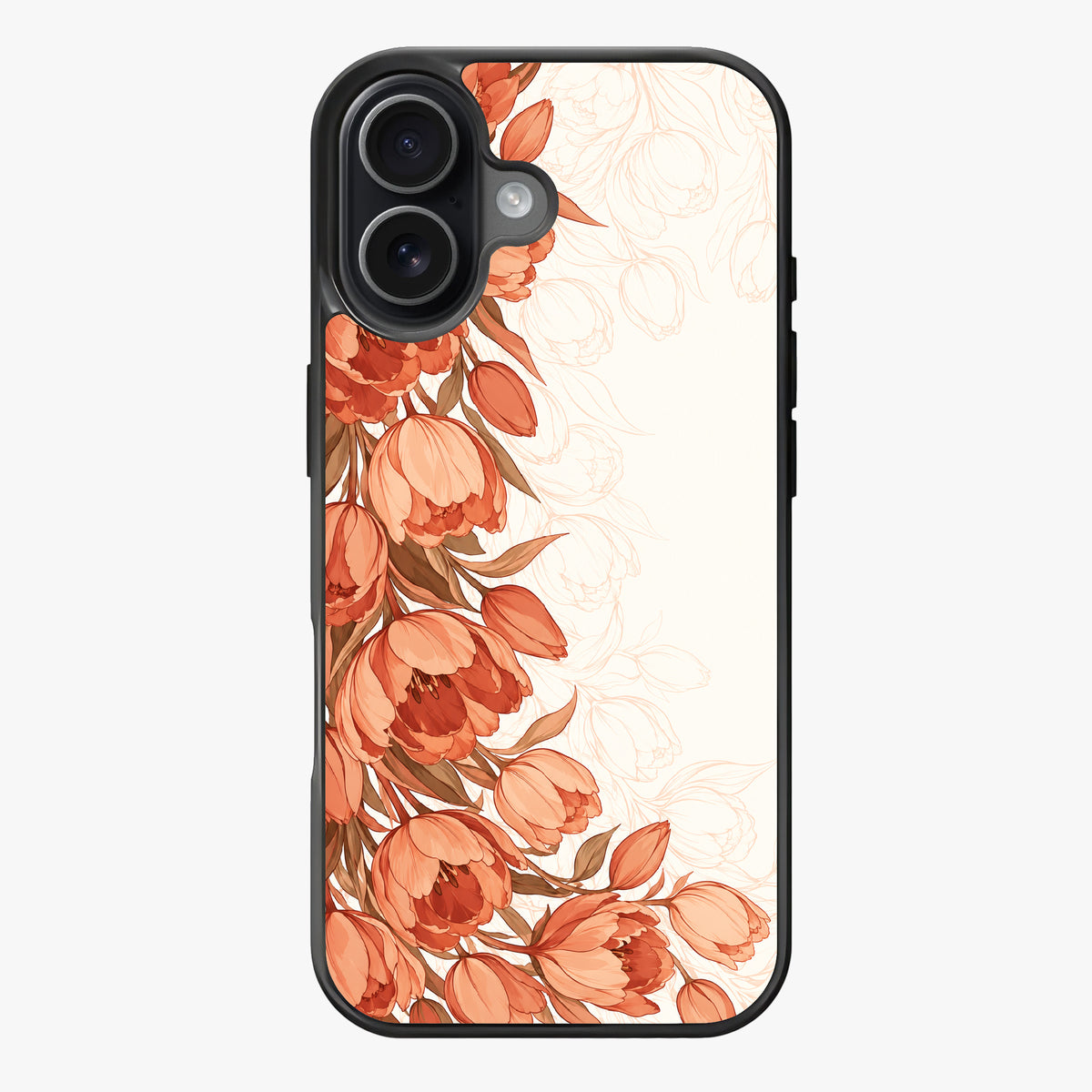 Tulip Orange — Lux Clarity Case