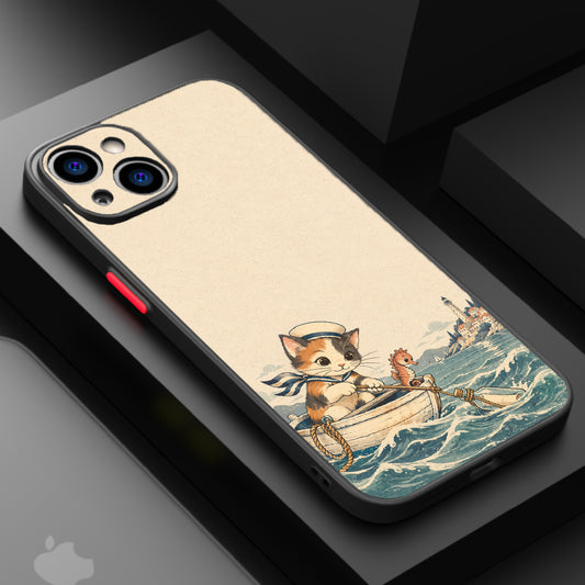 Vintage Cat Sailor — Matte Lux Case