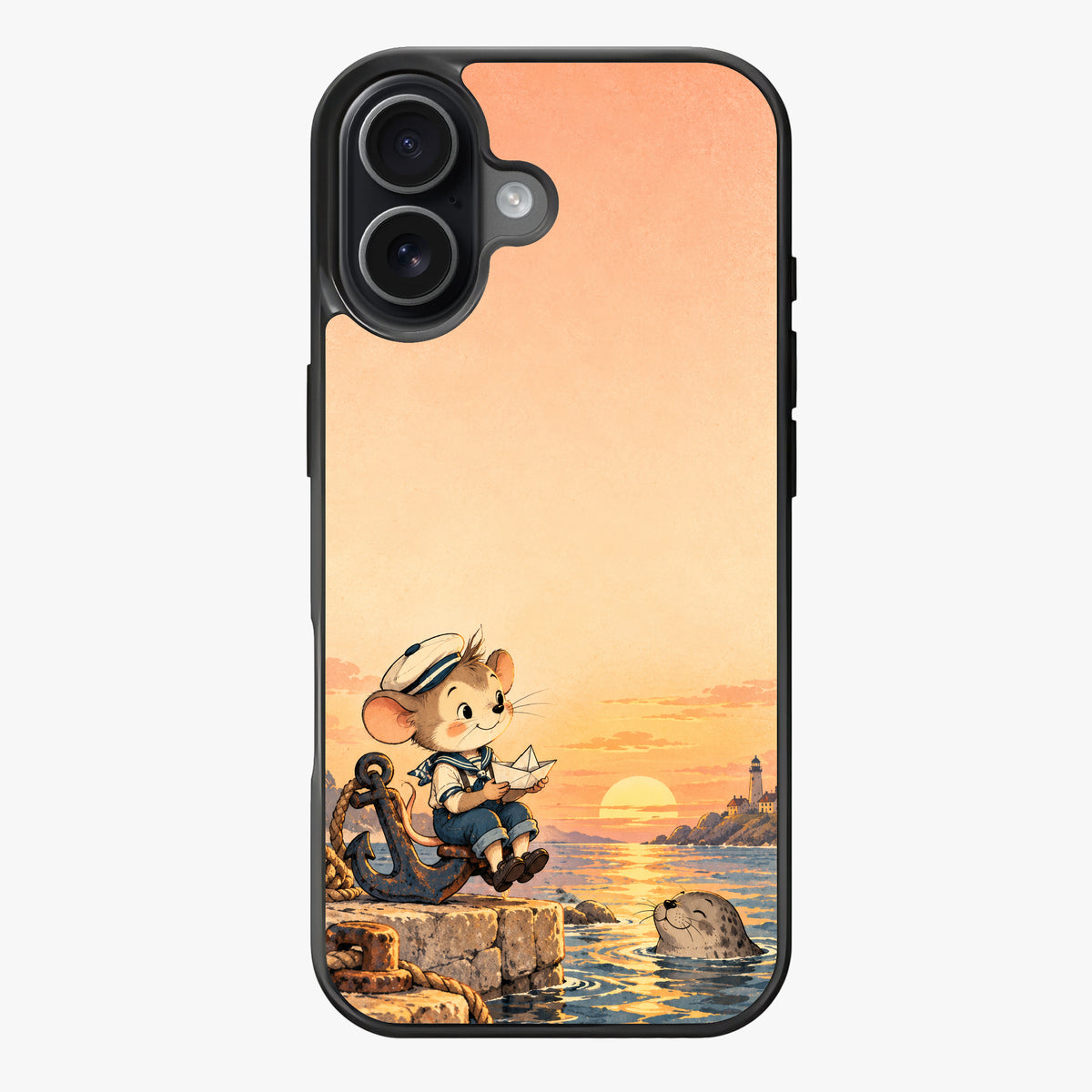 Vintage Mouse Sailor Boat — Lux Clarity Case