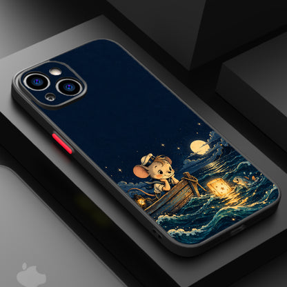 Vintage Mouse Sailor Night — Matte Lux Case