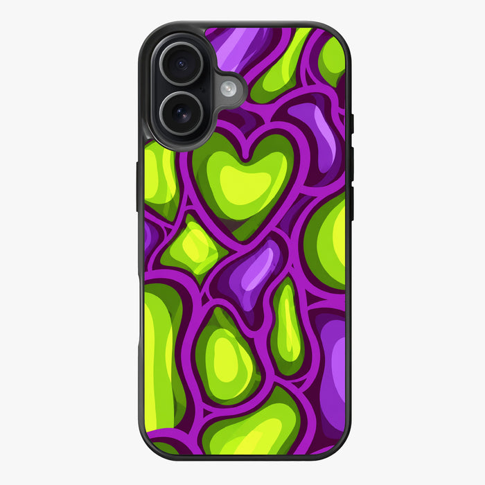 Warped Hearts - Lux Clarity Cases
