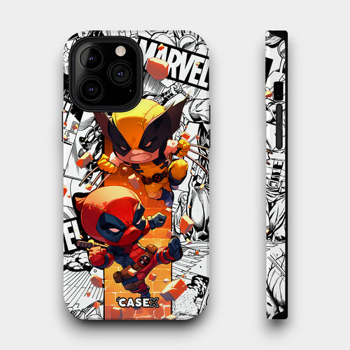 Cute Deadpool & Wolverine - Lux Impact Cases