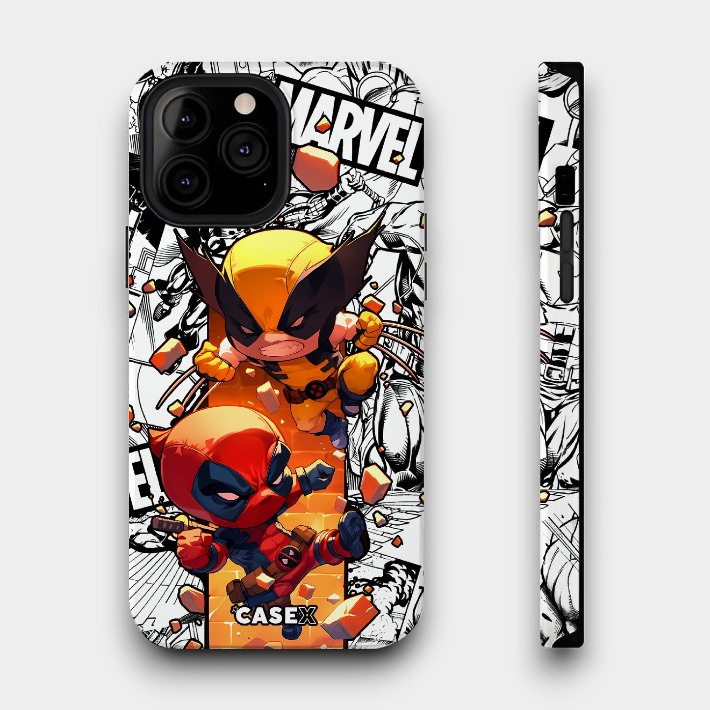 Cute Deadpool & Wolverine - Lux Impact Cases