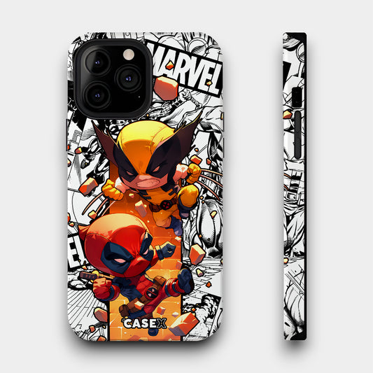 Cute Deadpool & Wolverine - Lux Impact Cases