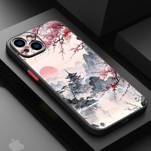 Water Painted Temple - Matte Lux Cases