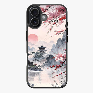 Water Painted Temple - Lux Clarity Cases