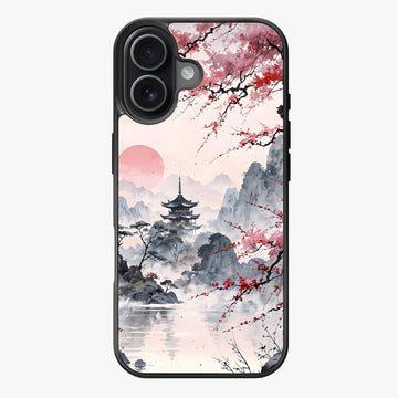 Water Painted Temple - Lux Clarity Cases
