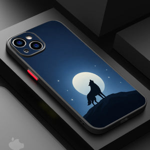 Wolf Moon Silhouette - Matte Lux Cases