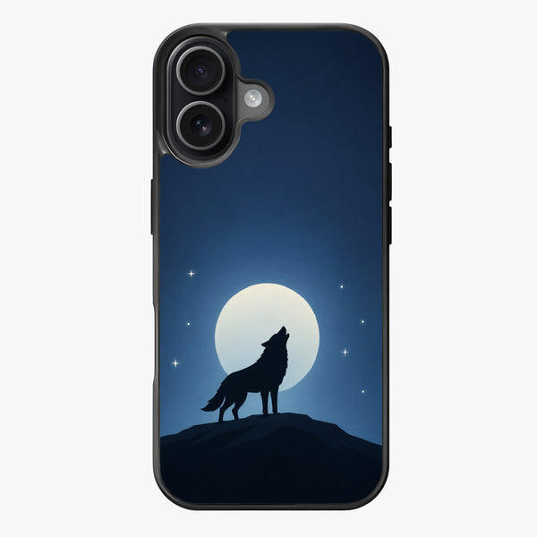 Wolf Moon Silhouette - Lux Clarity Cases